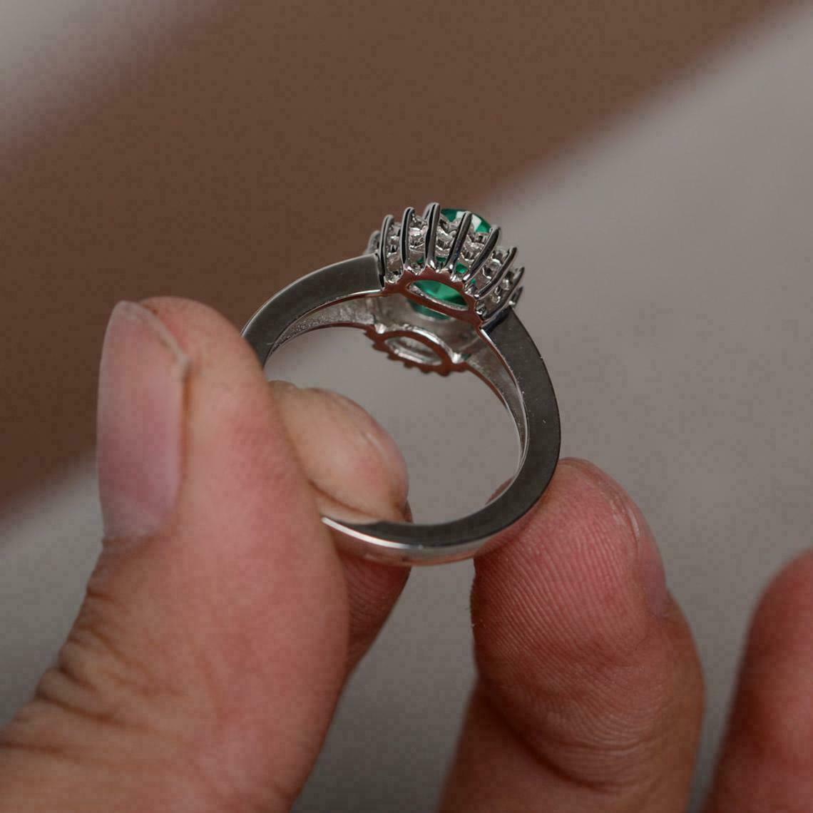 2.00Ct Heart Cut Diamond14k White Gold Over Engagement Wedding Halo Ring Womens 925 Sterling Silver