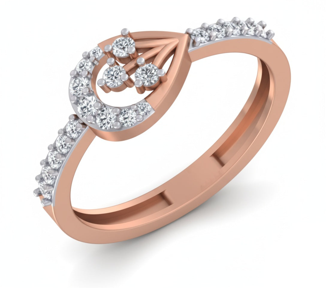 RING | 9K Gold | IGI Certified Real Diamond | BIS Hallmarked | for Her | Elegant Daily Wear | Festive & Everyday Styling