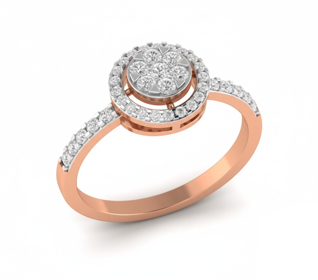 RING | 9K Gold | IGI Certified Real Diamond | BIS Hallmarked | Women’s Ring | Elegant Daily Wear | Anniversary & Special Occasions