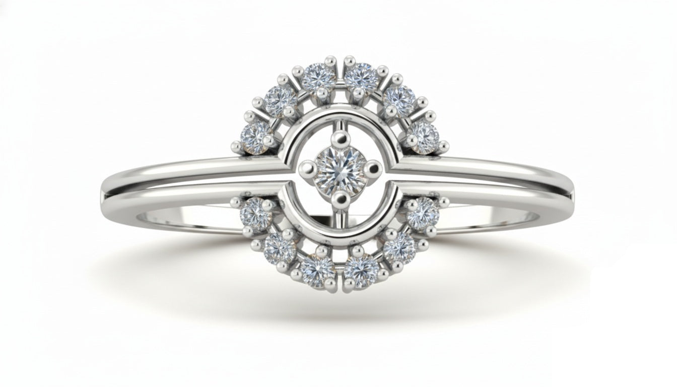 RING | 9K Gold | IGI Certified Real Diamond | BIS Hallmarked | Women’s Ring | Minimal Designer Piece | Birthday & Anniversary Gift