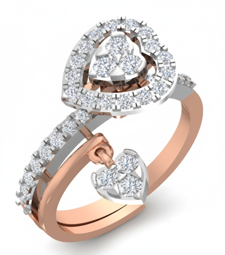 RING | 9K Gold | IGI Certified Real Diamond | BIS Hallmarked | for Her | Elegant Daily Wear | Valentine’s & Celebrations