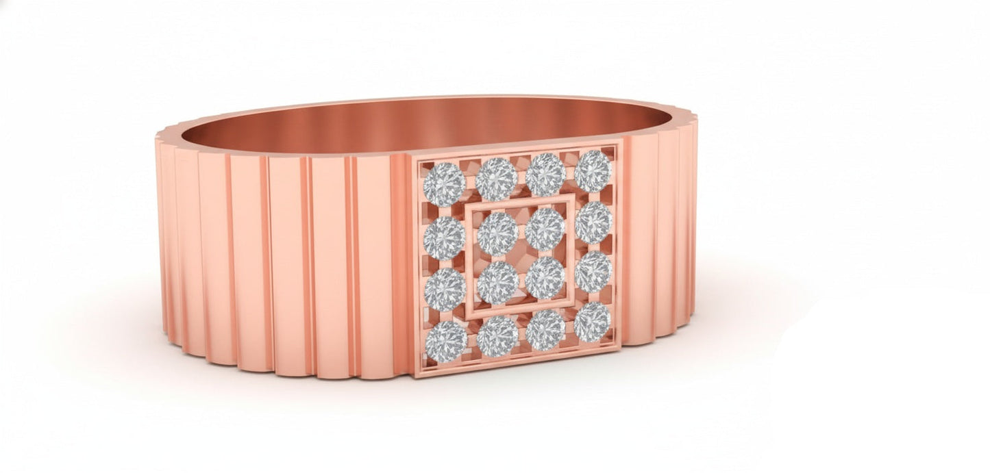 RING | 9K Gold | IGI Certified Real Diamond | BIS Hallmarked | Men’s Ring | Versatile Gift Choice | Festive & Everyday Styling