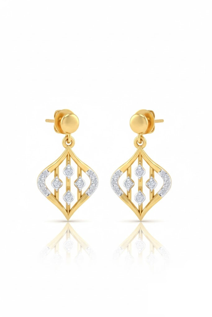 TOPS | 9K Gold | IGI Certified Real Diamond | BIS Hallmarked | for Women | Elegant Daily Wear | Festive & Everyday Styling