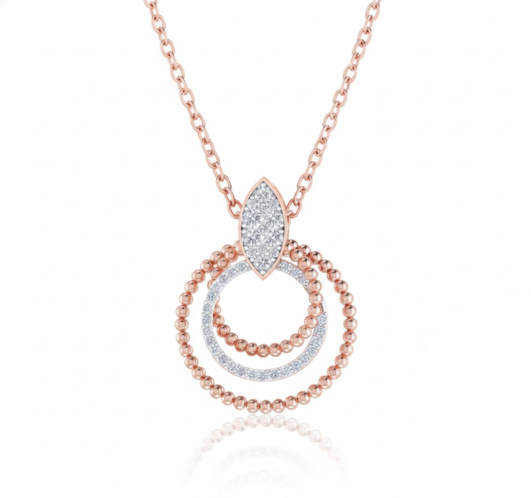 PENDANT | 9K Gold | IGI Certified Real Diamond | BIS Hallmarked | for Her | Modern Classic | Festive & Everyday Styling
