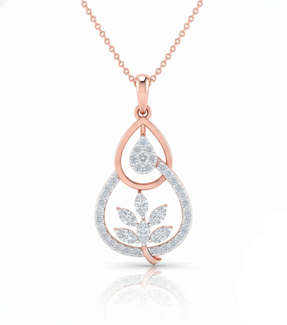 PENDANT | 9K Gold | IGI Certified Real Diamond | BIS Hallmarked | Women’s pendant | Elegant Daily Wear | Festive & Everyday Styling