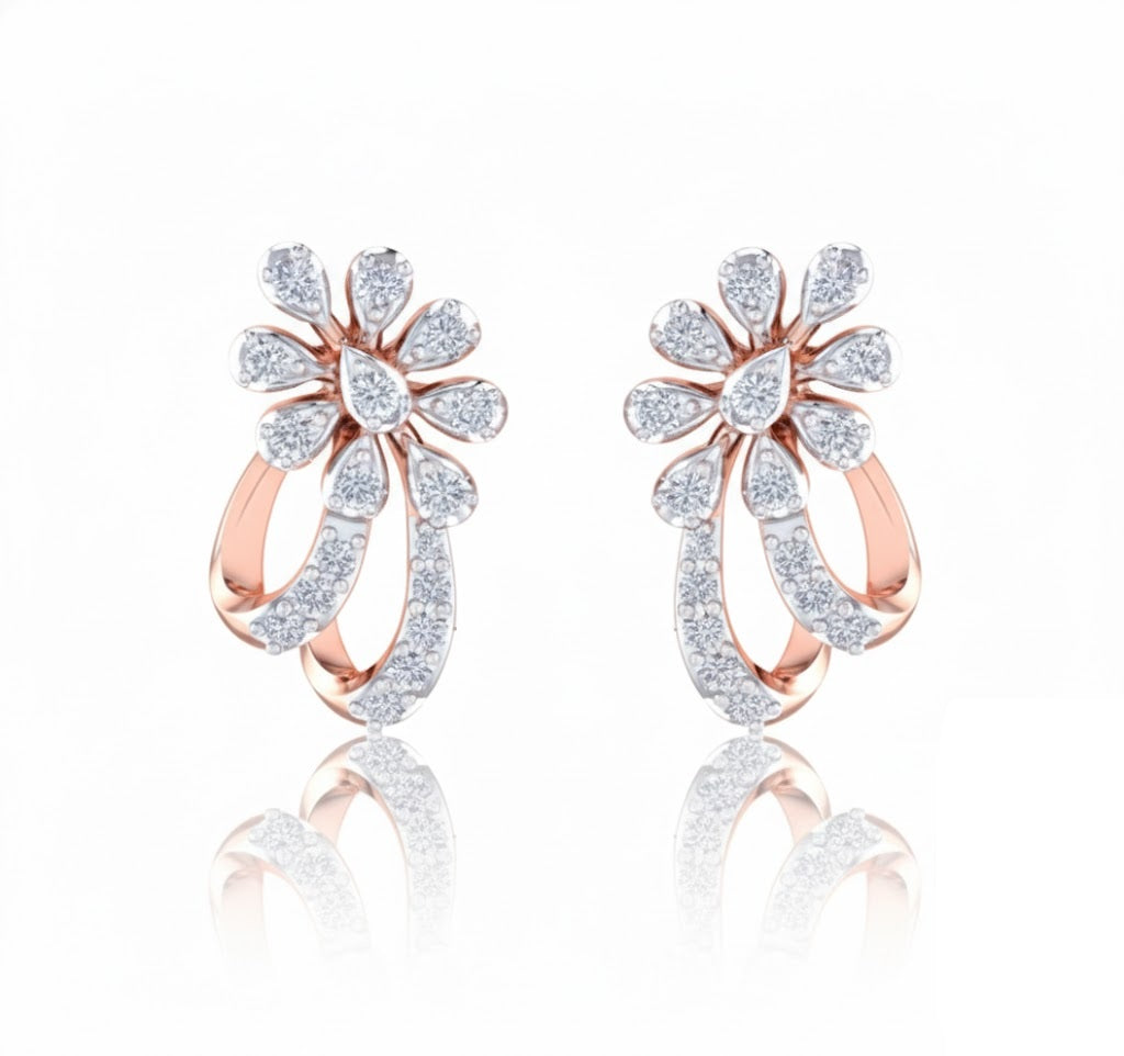 TOPS | 9K Gold | IGI Certified Real Diamond | BIS Hallmarked | for Her | Elegant Daily Wear | Valentine’s & Celebrations