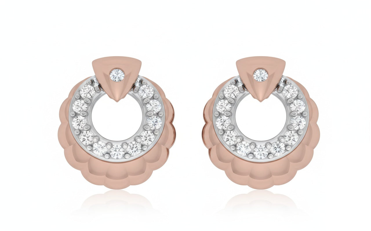 TOPS | 9K Gold | IGI Certified Real Diamond | BIS Hallmarked | for Women | Elegant Daily Wear | Birthday & Anniversary Gift