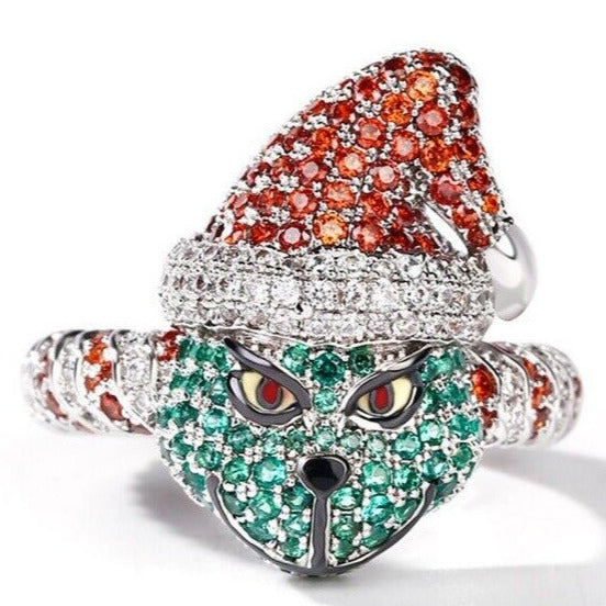 1 Ct Round Cut Diamond 14K White Gold Finish Promise Christmas Ring 925 Sterling Silver