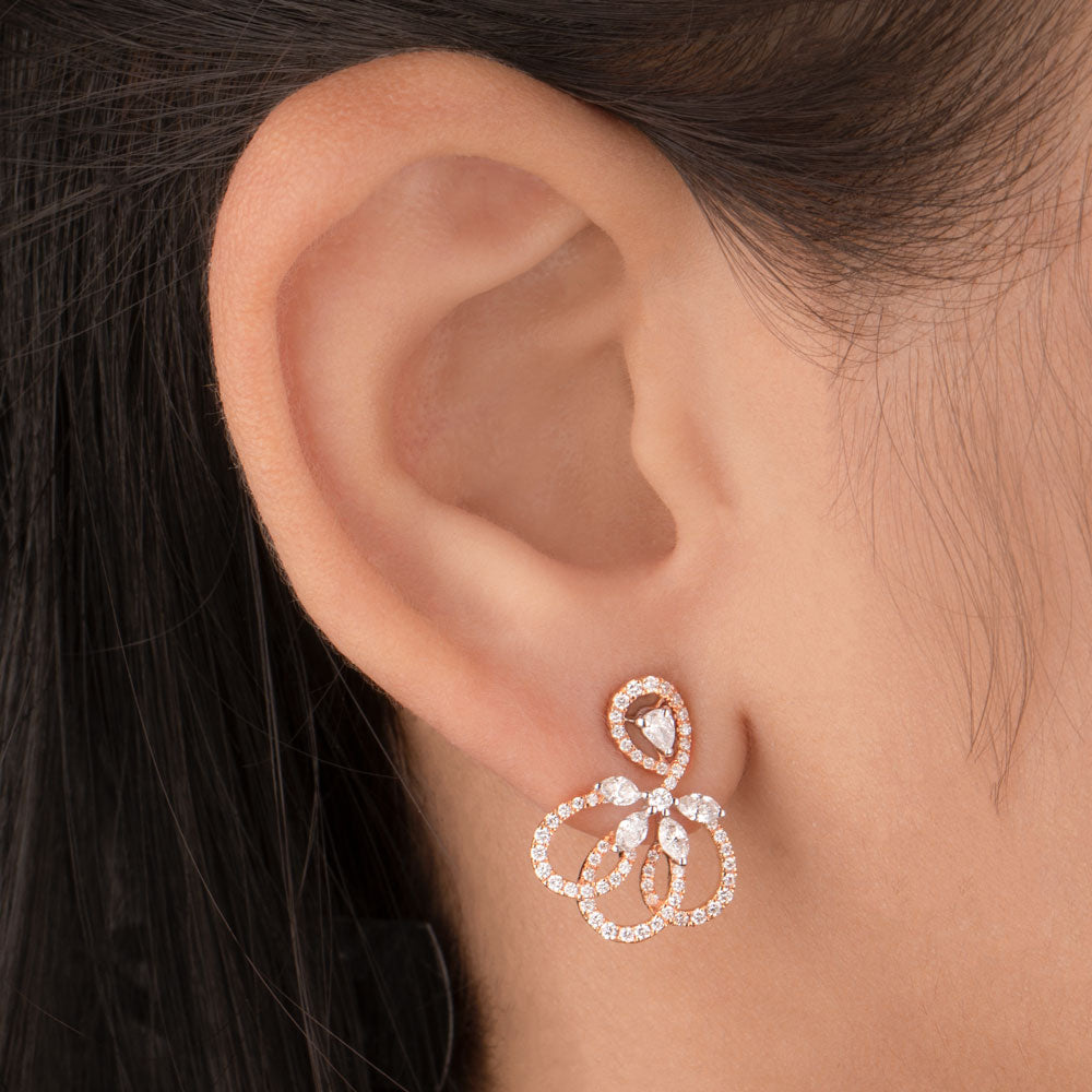 18K Rose Gold Diamond Jewellery - 0.86ct VS-SI-FG