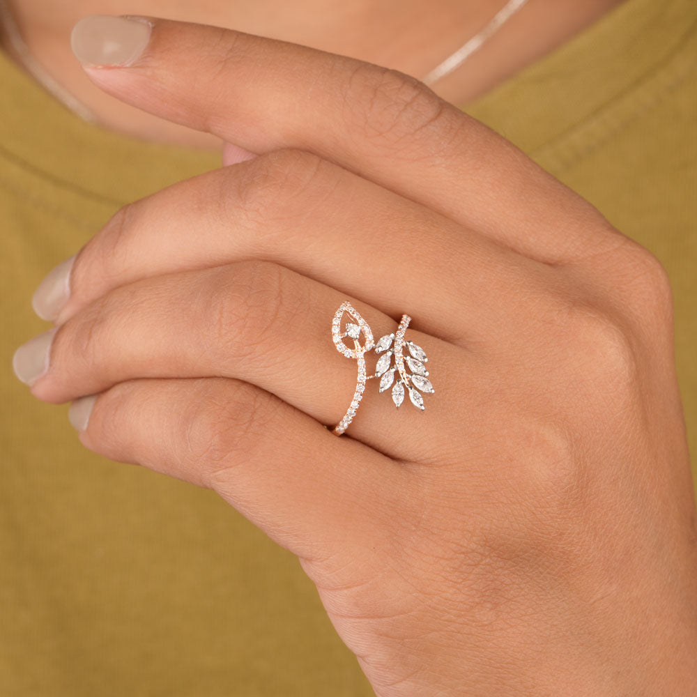 18K Rose Gold Diamond Ring - 0.505ct VS-SI-FG