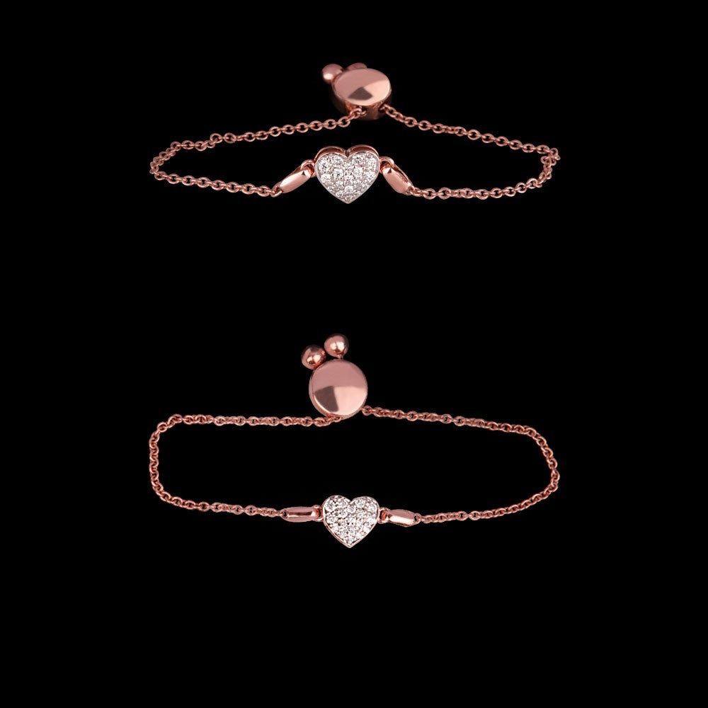 14K Two Tone Gold Diamond Bracelet - 0.19ct VS-FG