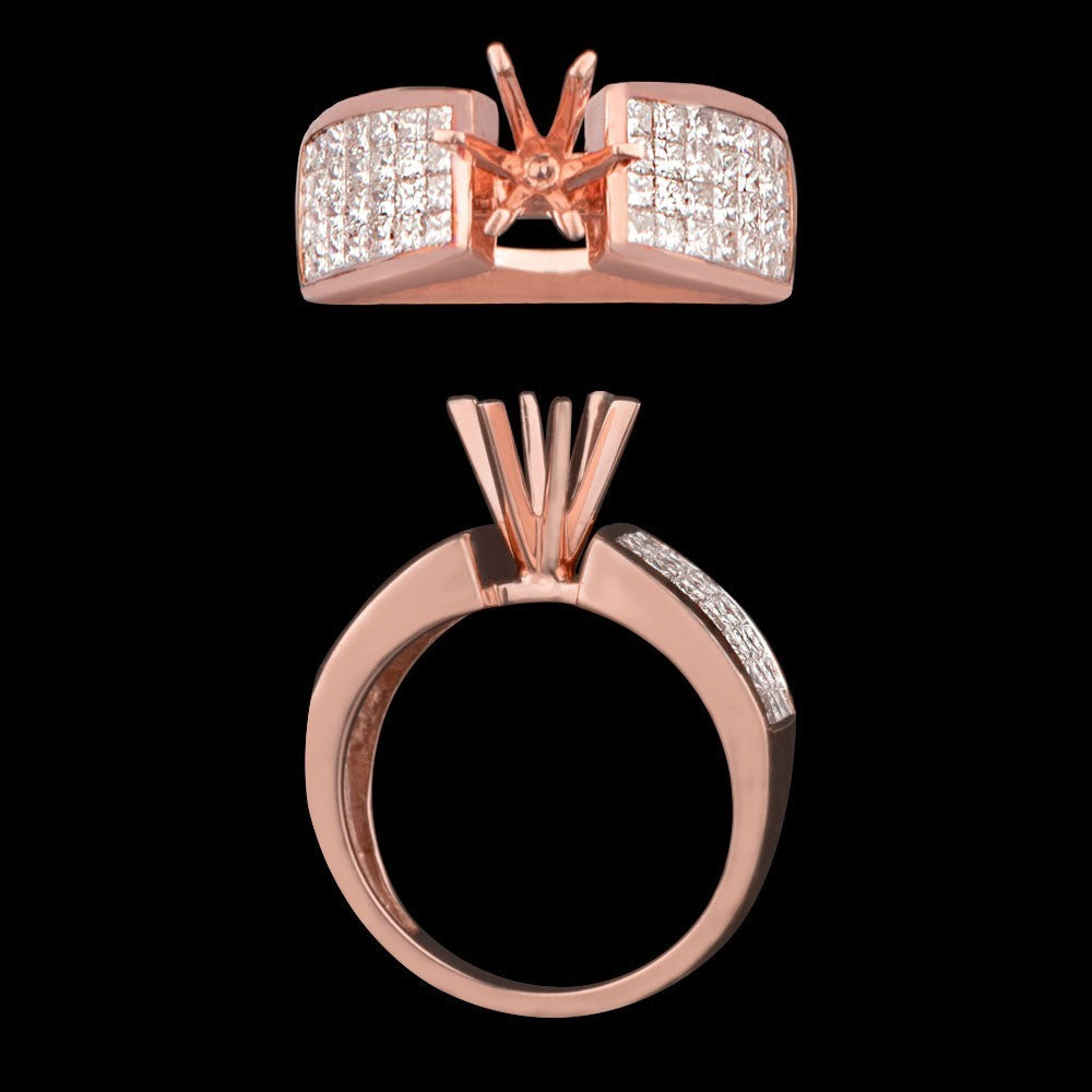14K Rose Gold Diamond Ring - 1.29ct VS-GH
