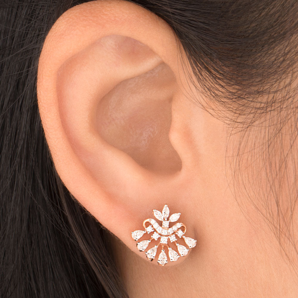 18K Rose Gold Diamond Jewellery - 0.757ct VVS-EF