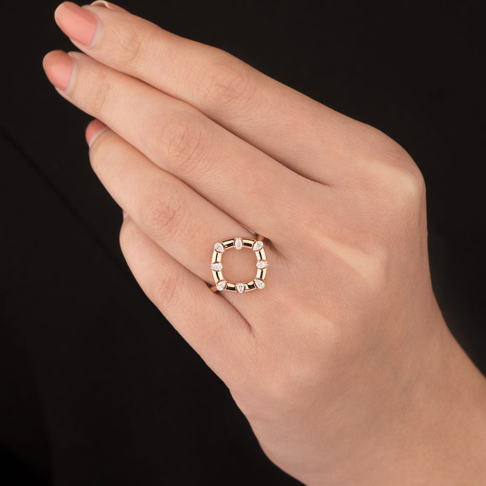 18K Rose Gold Diamond Jewellery - 0.311ct VVS-EF