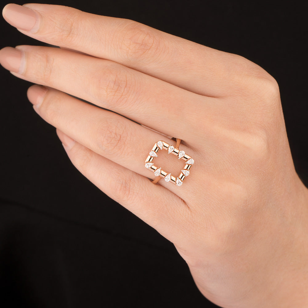18K Rose Gold Diamond Jewellery - 0.322ct VVS-VS-EF