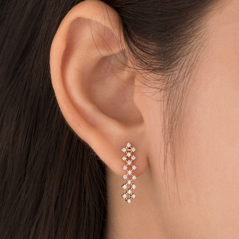 18K Rose Gold Diamond Jewellery - 0.248ct VVS-VS-HI