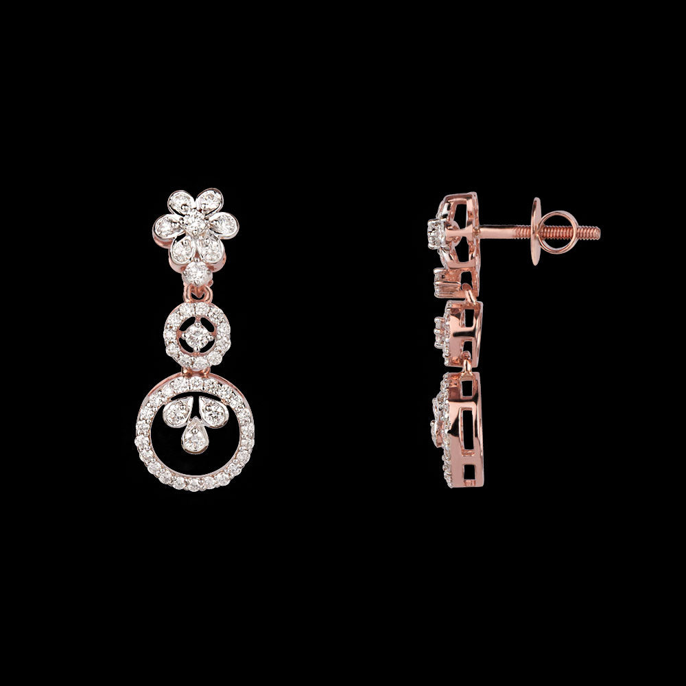 18K Rose Gold Diamond Jewellery - 0.89ct VVS-VS-GH