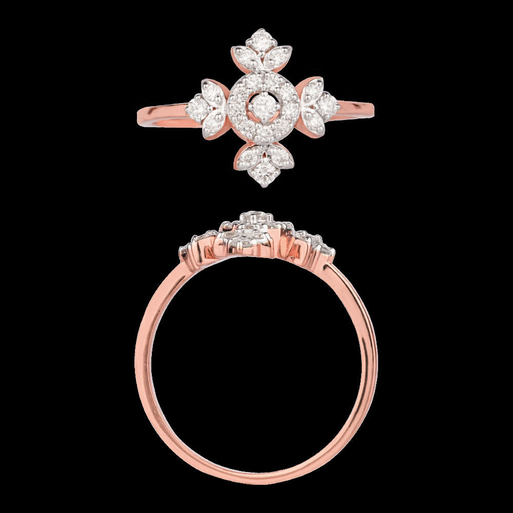 18K Yellow Gold Diamond Ring - 0.238ct VS-SI-GH