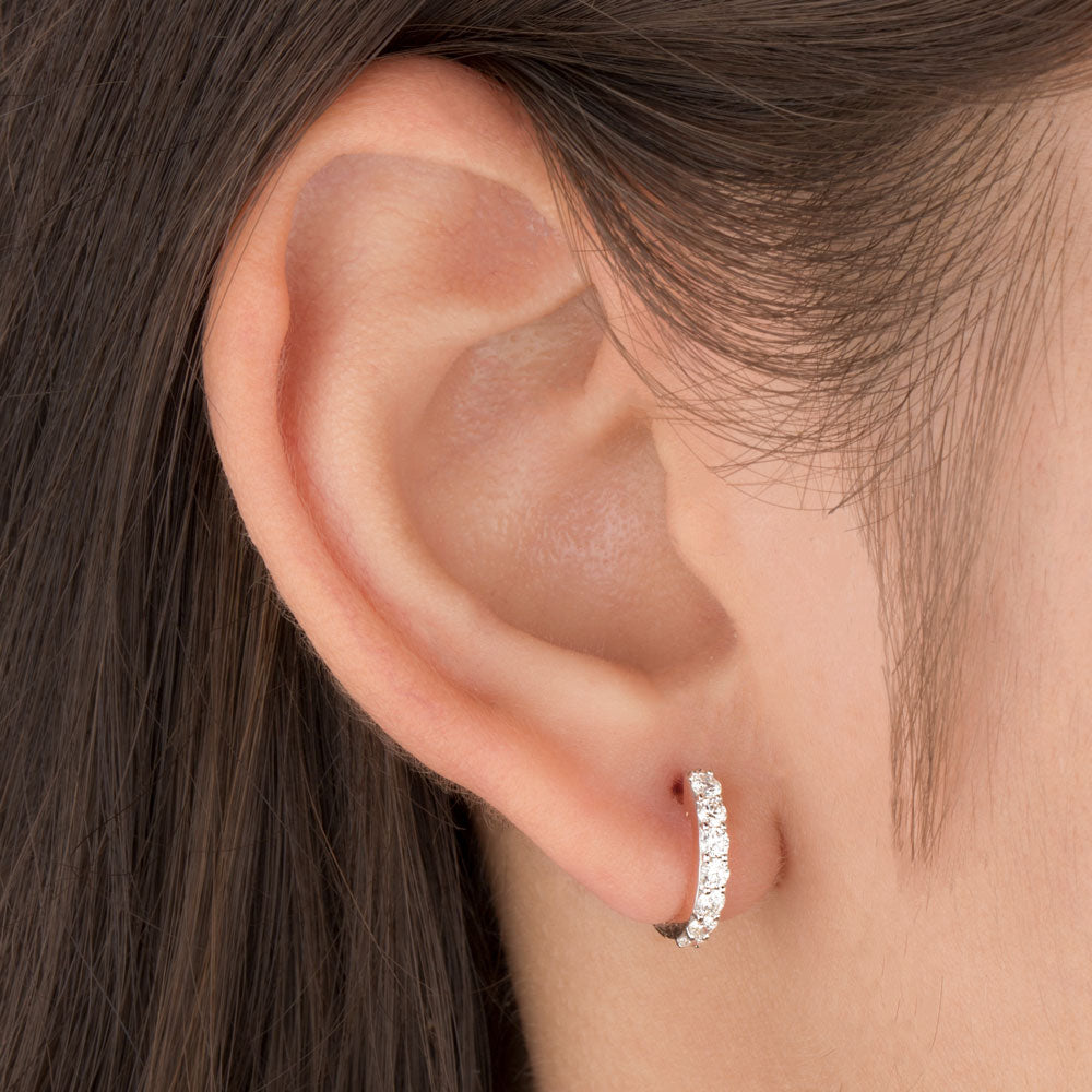 14K Rose Gold Diamond Earrings - 0.47ct SI-GH