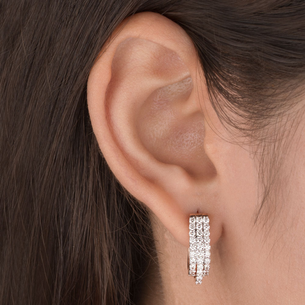 14K Rose Gold Diamond Earrings - 1.13ct VVS-VS-HI