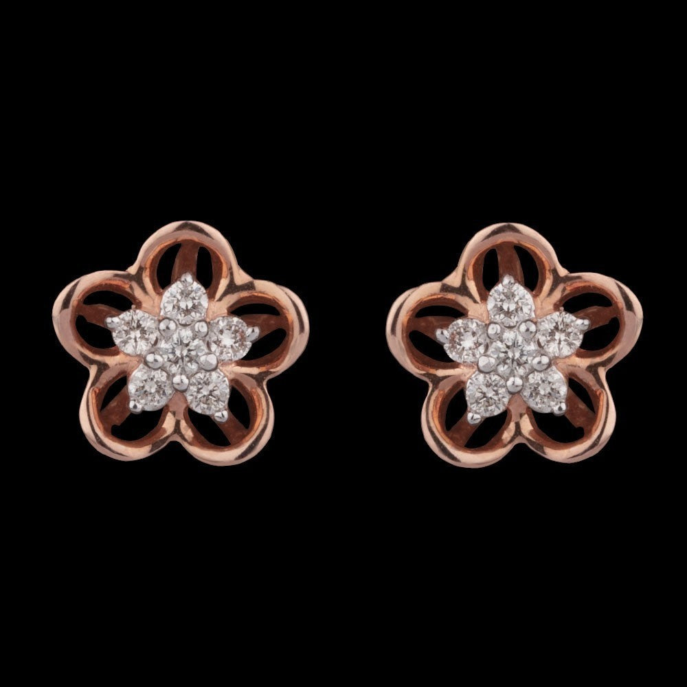 14K Rose Gold Diamond Jewellery - 0.11ct SI-IJ