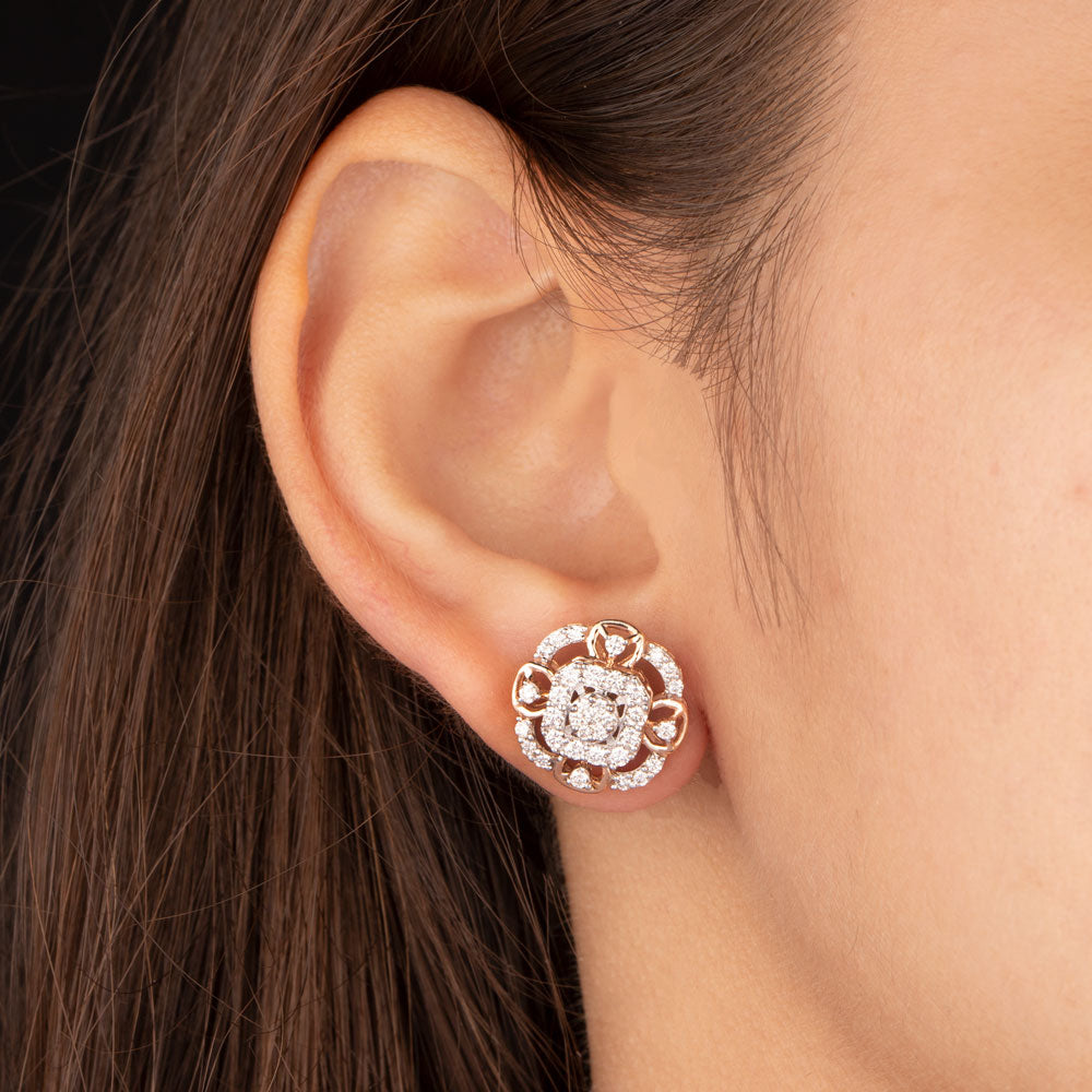 18K Rose Gold Diamond Jewellery - 0.89ct VVS-VS-GH