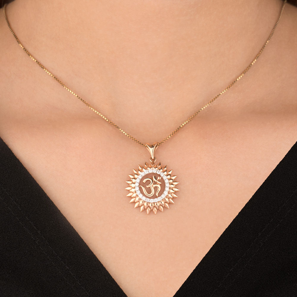 14K Rose Gold Diamond Pendant - 0.3ct VS-GH