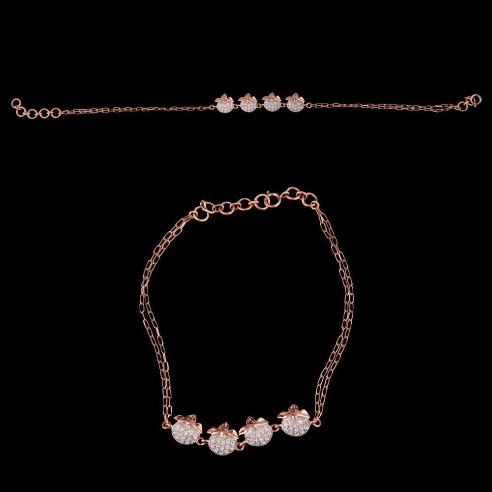 18K Rose Gold Diamond Bracelet - 0.24ct VS-GH