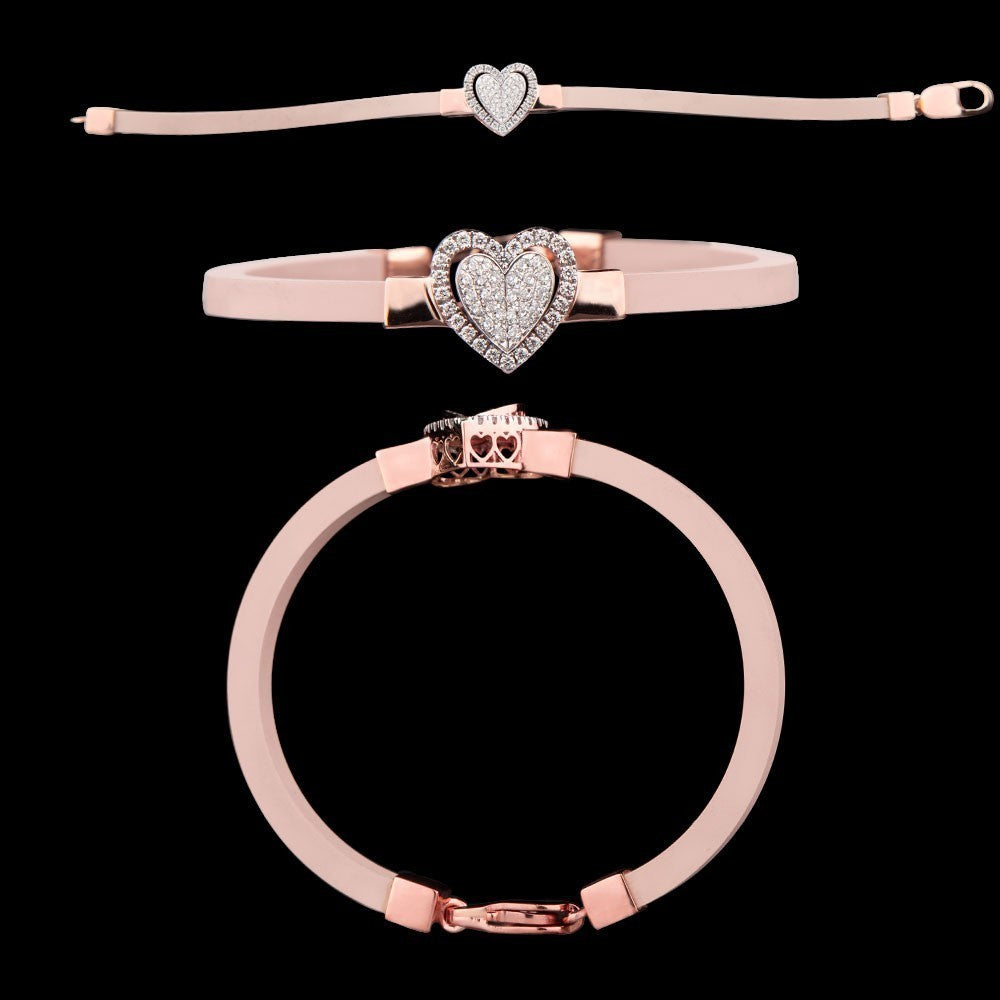 14K Rose Gold Diamond Bracelet - 0.62ct VS-GH