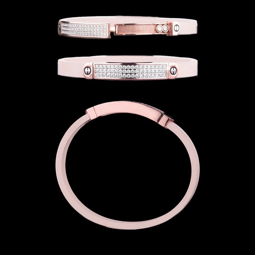 14K Rose Gold Diamond Bracelet - 1.1ct VS-IJ