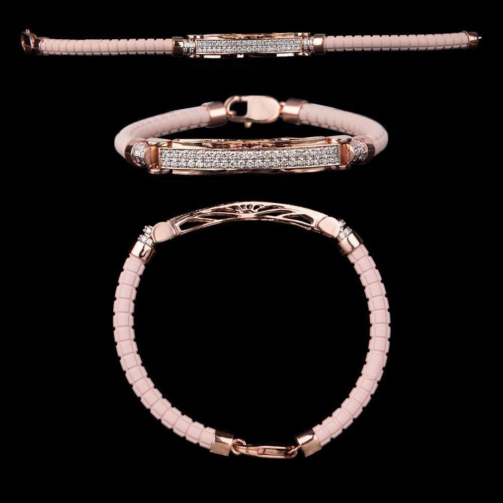 14K Rose Gold Diamond Bracelet - 1.18ct VS-IJ