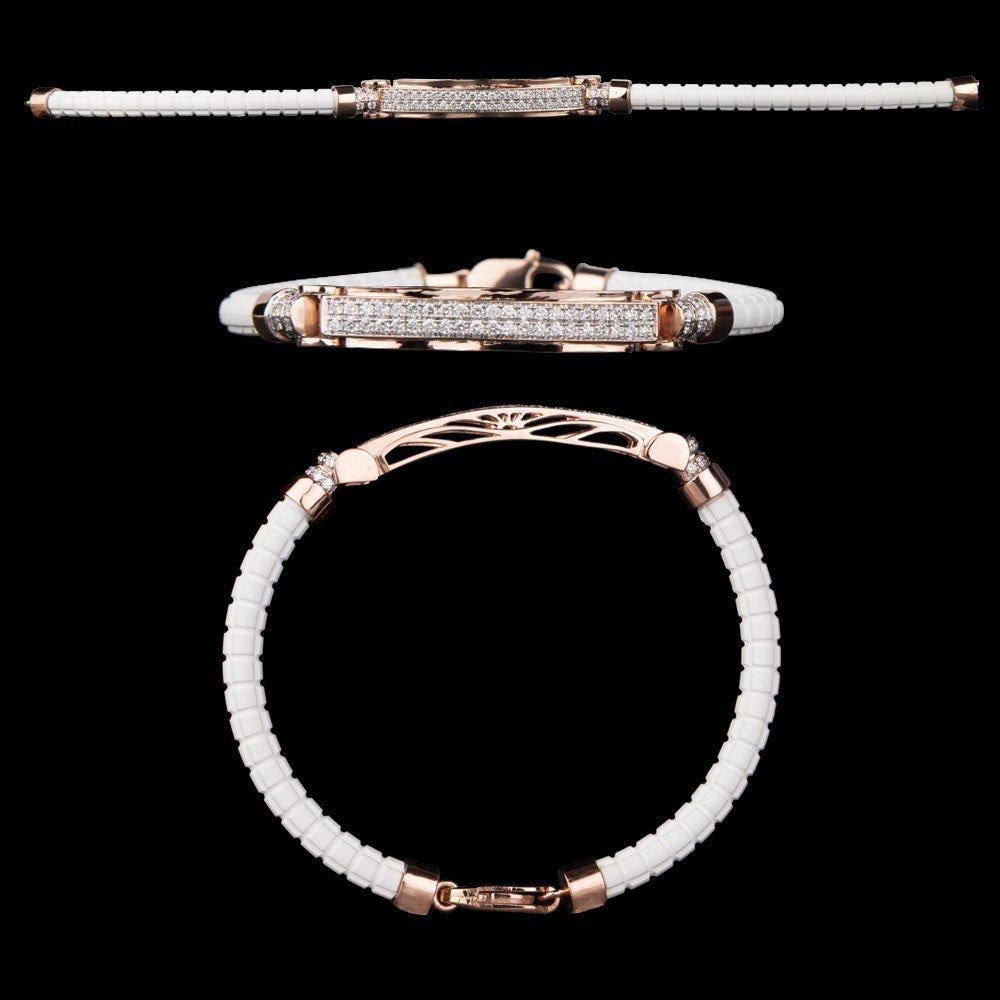 14K Rose Gold Diamond Bracelet - 1.17ct VVS-VS-GH