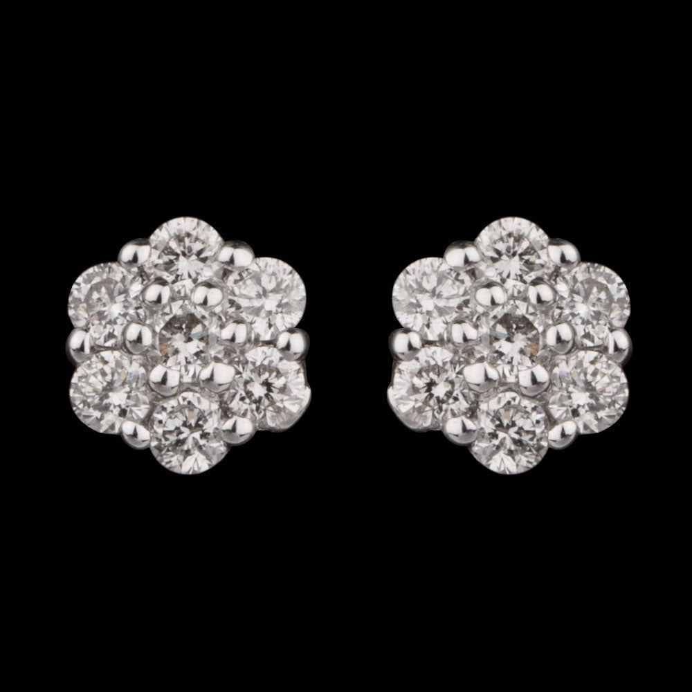 14K Rose Gold Diamond Earrings - 0.15ct VVS-VS-HI