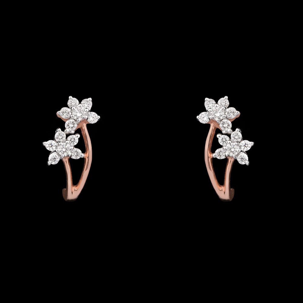 14K Rose Gold Diamond Earrings - 0.26ct VVS-VS-HI