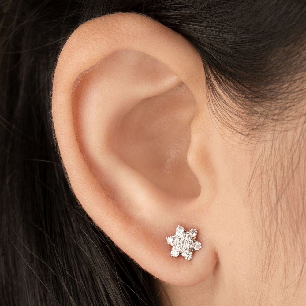 14K Rose Gold Diamond Earrings - 0.32ct VVS-VS-HI