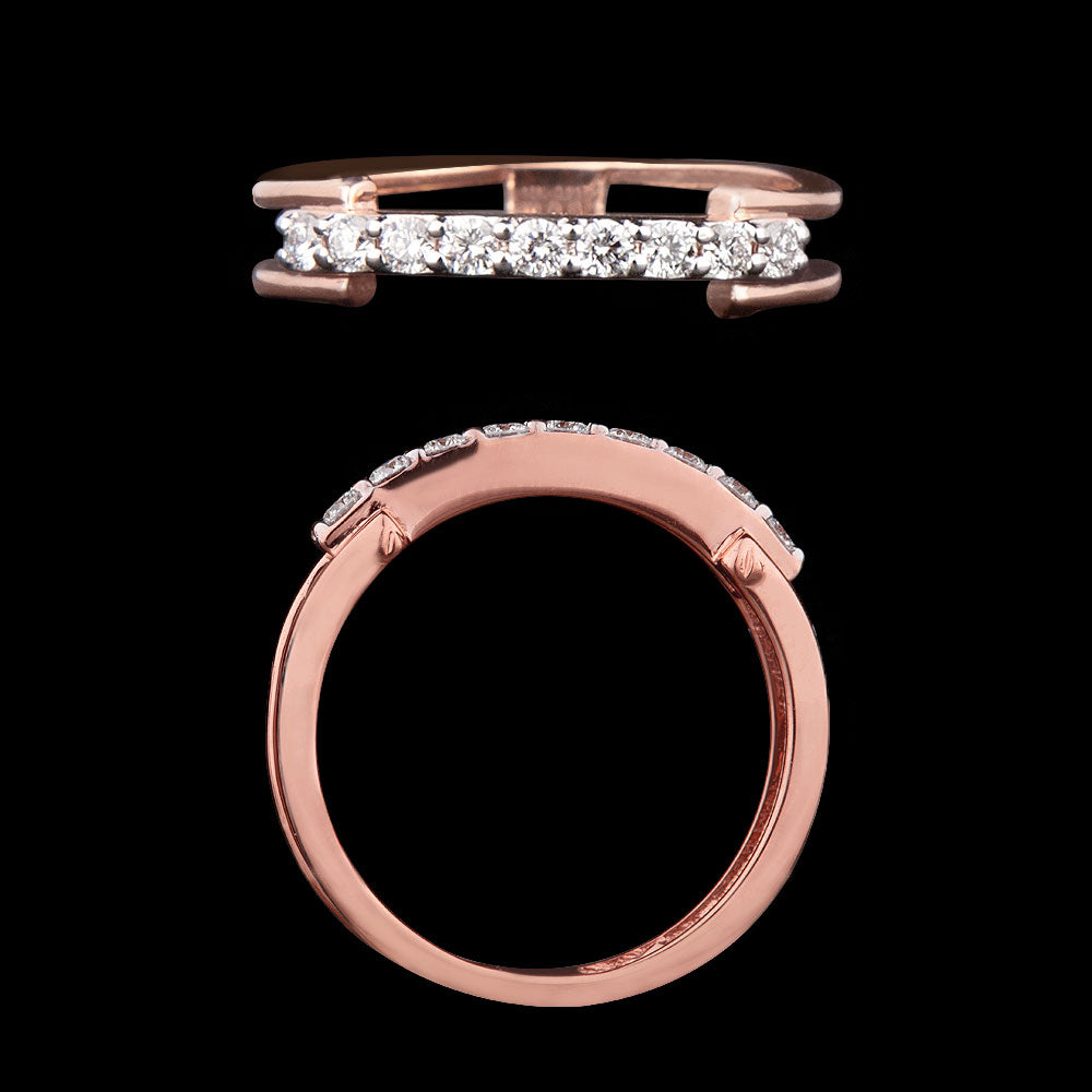 18K Rose Gold Diamond Ring - 0.21ct VS-GH