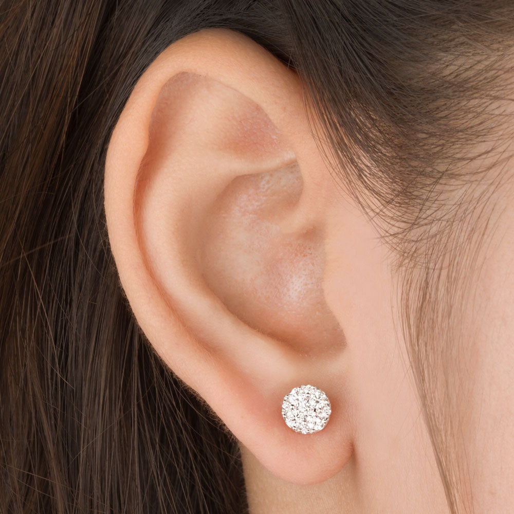 14K Rose Gold Diamond Earrings - 0.49ct VVS-VS-HI