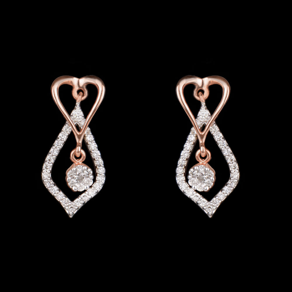 14K Rose Gold Diamond Jewellery - 0.28ct VVS-VS-GH
