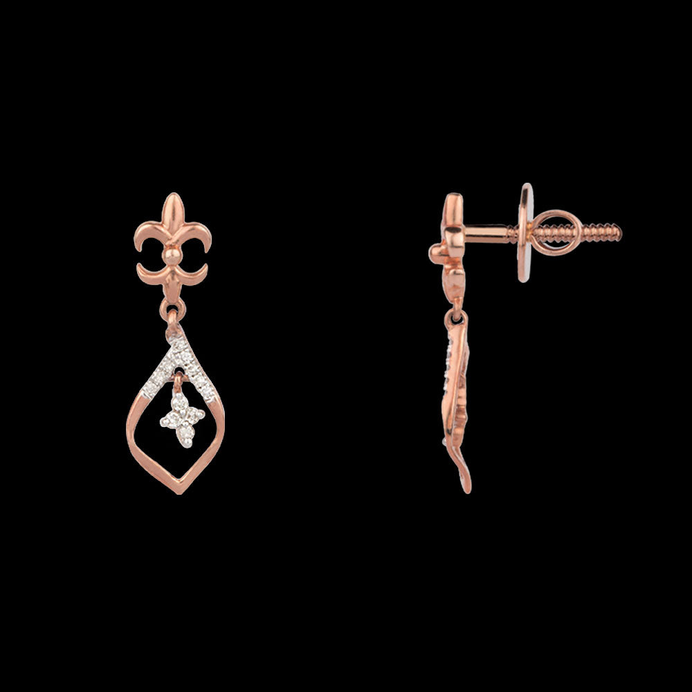 14K Rose Gold Diamond Jewellery - 0.13ct VVS-VS-GH