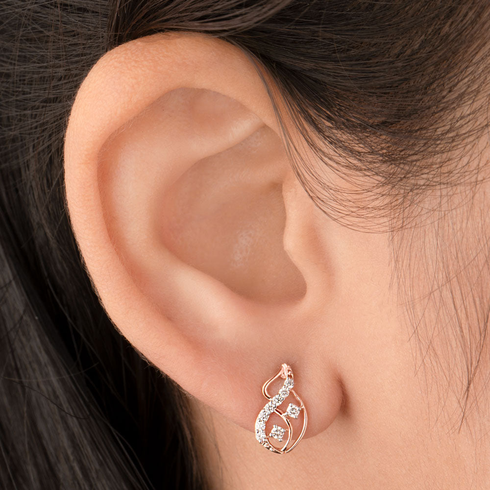 14K Rose Gold Diamond Jewellery - 0.17ct VVS-VS-HI