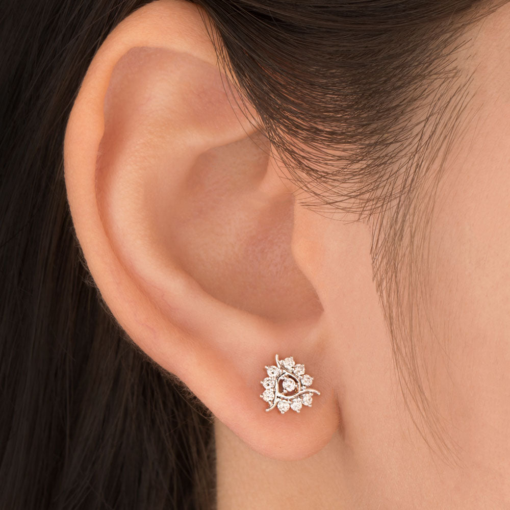 14K Rose Gold Diamond Earrings - 0.31ct VVS-VS-HI