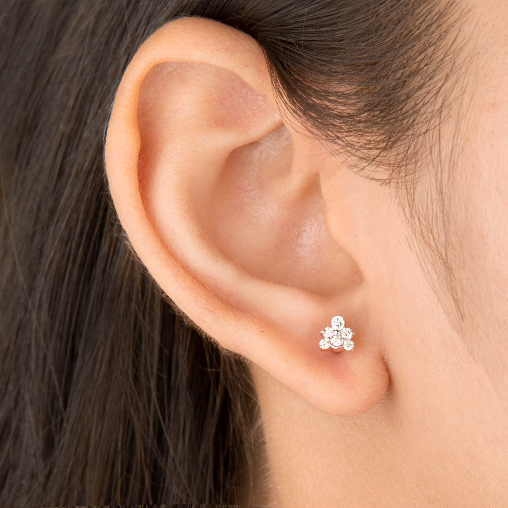 14K Rose Gold Diamond Earrings - 0.23ct SI-GH