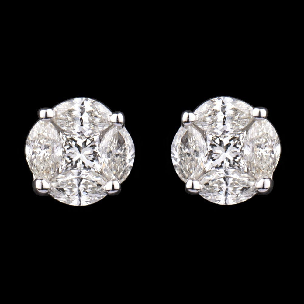 14K Rose Gold Diamond Earrings - 0.57ct SI-IJ