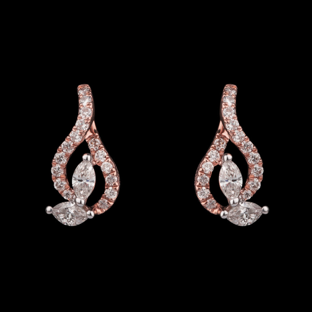 14K Rose Gold Diamond Jewellery - 0.38ct SI-HIJ