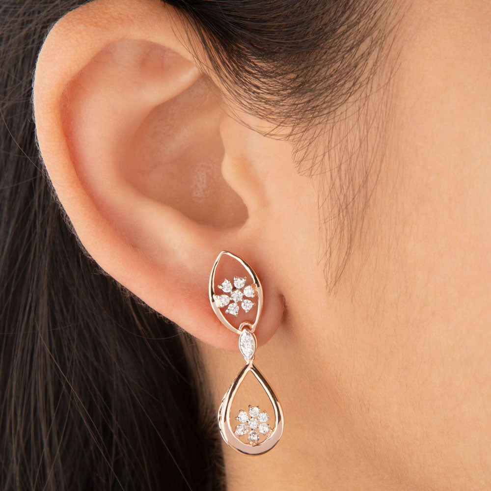 14K Rose Gold Diamond Jewellery - 0.494ct VVS-VS-GH