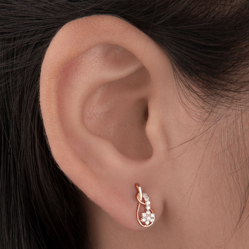 14K Rose Gold Diamond Jewellery - 0.14ct VVS-VS-HI