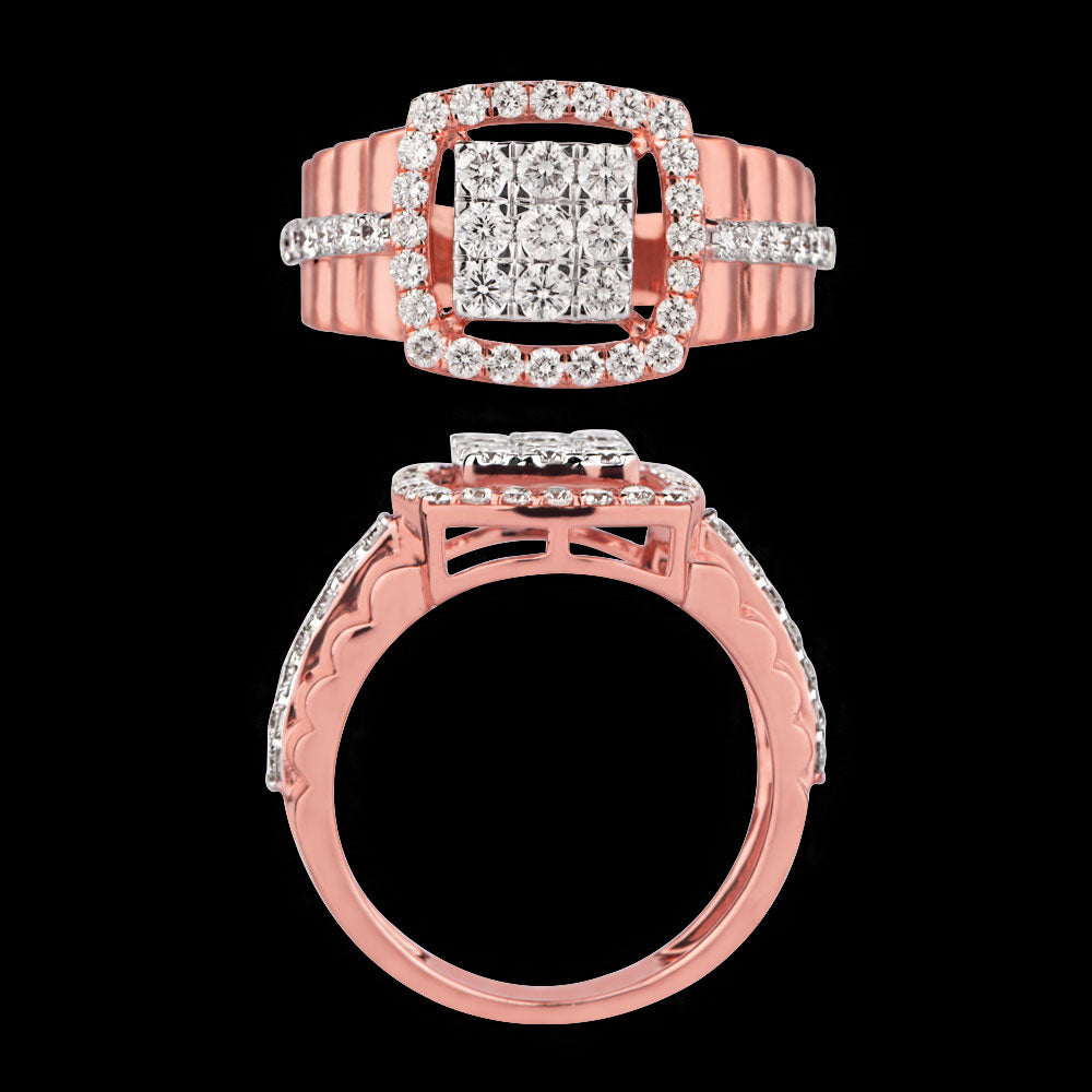 18K Rose Gold Diamond Jewellery - 1.17ct VVS-VS-HI