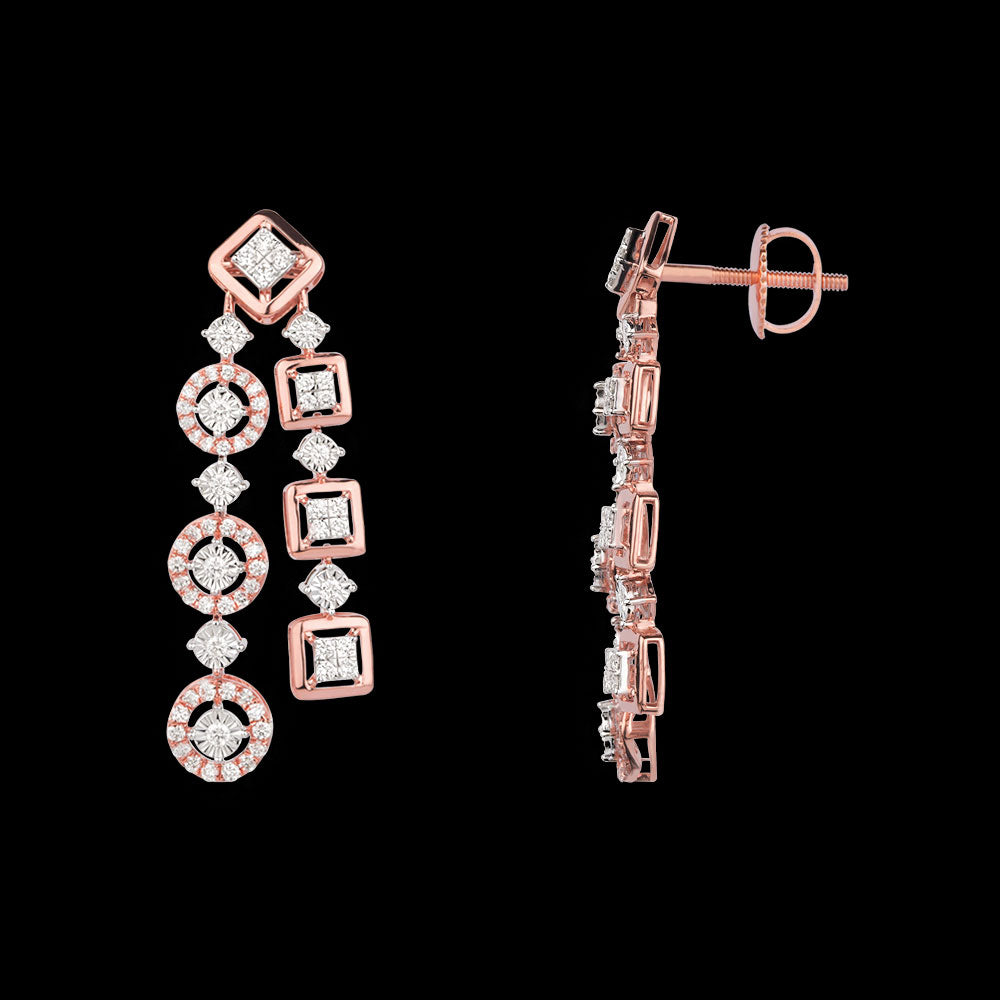 18K Rose Gold Diamond Jewellery - 1.86ct VVS-VS-GH