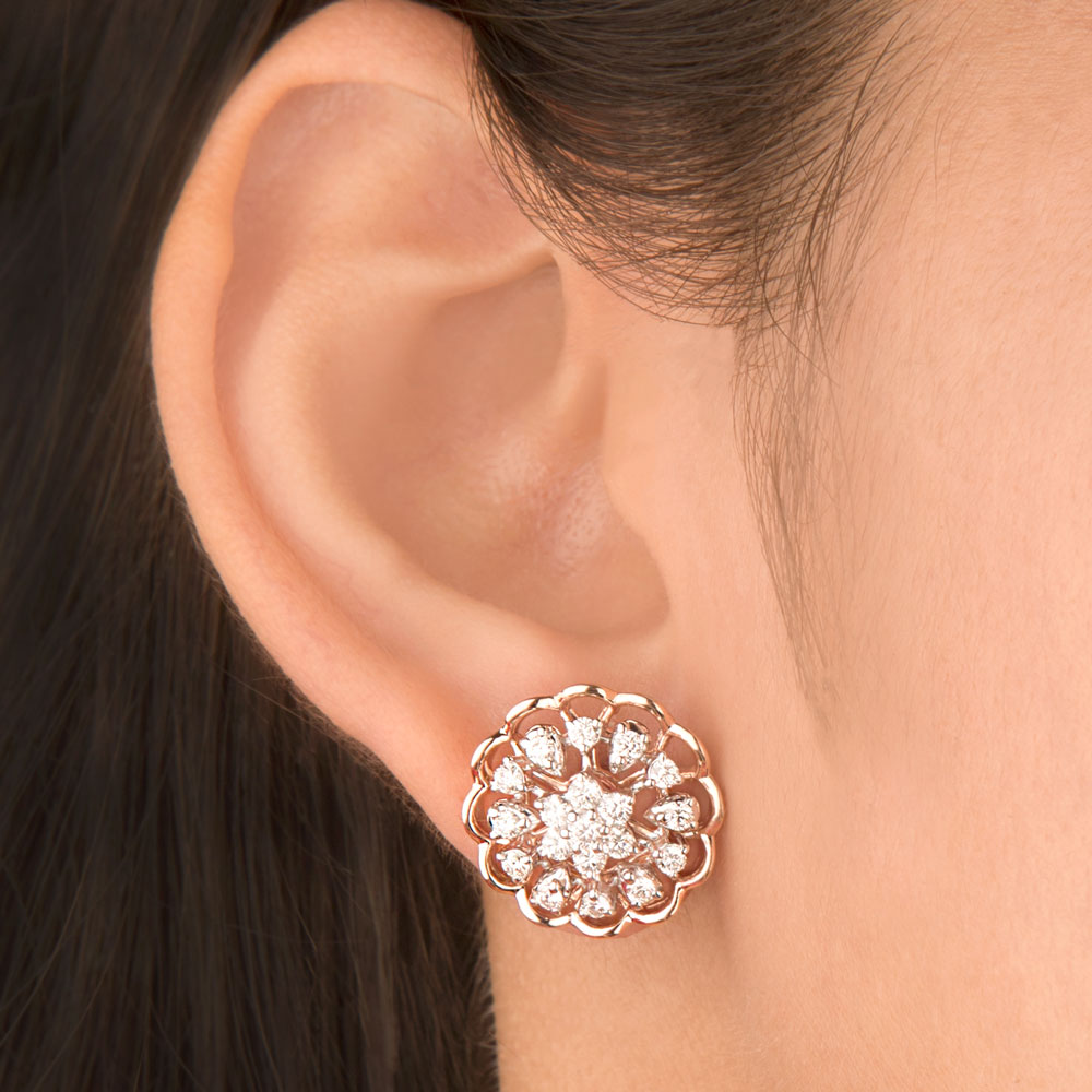 14K Rose Gold Diamond Jewellery - 1.04ct VVS-VS-GH