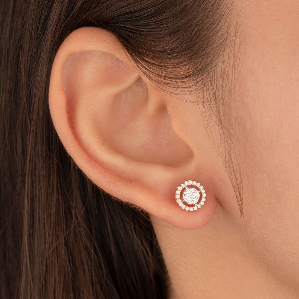 18K Rose Gold Diamond Jewellery - 0.388ct VVS-VS-GH